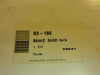 Intrupa 93-160; Shoe Brake