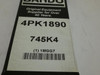 Bando 745K4; Serpentine Belt; 4PK1890