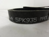 Bando 5PK935; Serpentine Belt; Industry Number 368K5