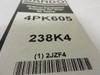 Bando 4PK635; Serpentine Belt 250K4; 4-ribs 25.0"L; 2JZF7