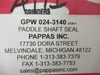 Pappas Inc GPW 024-3140; Paddle Mixer Seal 7" OD