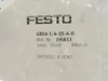 Festo GRXA-1/4-QS-6-D; Flow Control Valve 6mm PTC 195813