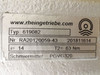 Rheingetriebe 619082; AC Gearmotor; 14:1 Ratio; 1HP; 230/460V