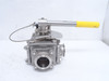 Sharpe BV3SVTF200C-A; Multi-Port Ball Valve; SS; 2" Clamp