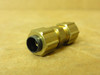 Eaton 1262X4; Brass Compression Union; 1/4" Tube OD
