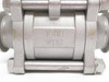 Industry-Std 11A424; Sanitary Ball Valve; SS-316; 1-1/2" Clamp