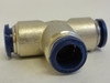 Alpha 3604-62-00; Union Tee; PTC;  # 8 Tube; Nickel Plate Brass