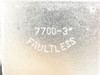 Faultless Castor 7700-3; Rigid Plate Castor; 3" x 1-1/4"