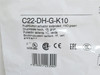 Eaton C22-DH-G-K10; Compact Push Button; Green; 1-NO; 22.5mm