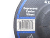 Radnor 64000707; Lot-4; Depressed Center Grinding Wheels; 4"OD