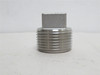 Industry-Std 1LTX4; Square Head Plug; SS-304; 1NPT