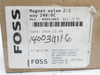 Foss 60001661; Solenoid Valve; G3/8; 10BAR; 24VDC; Brass