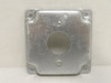Industry-Std 5AA29; Electrical Box Cover; 1-Gang; 4"x4"x1/2"