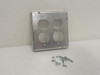 Raco 979; Square Exposed Work Cover; Duplex Receptacle