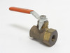 United Brass 80-1/4; Inline Manual Brass Ball Valve; 1/4NPT