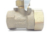 United Brass 80-1/4; Inline Manual Brass Ball Valve; 1/4NPT