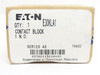Eaton E30KLA1; Contact Block; 10A; 600V; 1 Pole