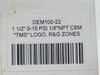 TMS DEM100-22; Pressure Gauge; 0-15PSI; 1/8"NPT; 1-1/2"Dial