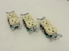 Levitron 5320-ICP; Lot-3; Duplex Receptacle; 15A; 125V; Ivory