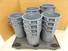 Rubbermaid FG261000GRAY; Lot-20; Brute Trash Cans; 10 Gallon