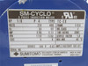 Sumitomo CNVMS01-6095YA-17; AC Gearmotor 17:1 Ratio; 1/8HP