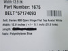 Intralox 1675; Series 800 OpenHinge Flat Top Belt 13.9"Wx18'L