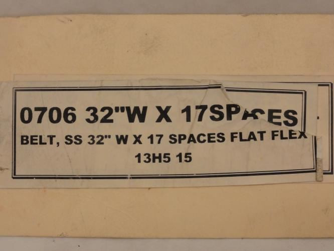 Wire Belt SLE0706; Flat Flex Belt; 32" W x 10' Long