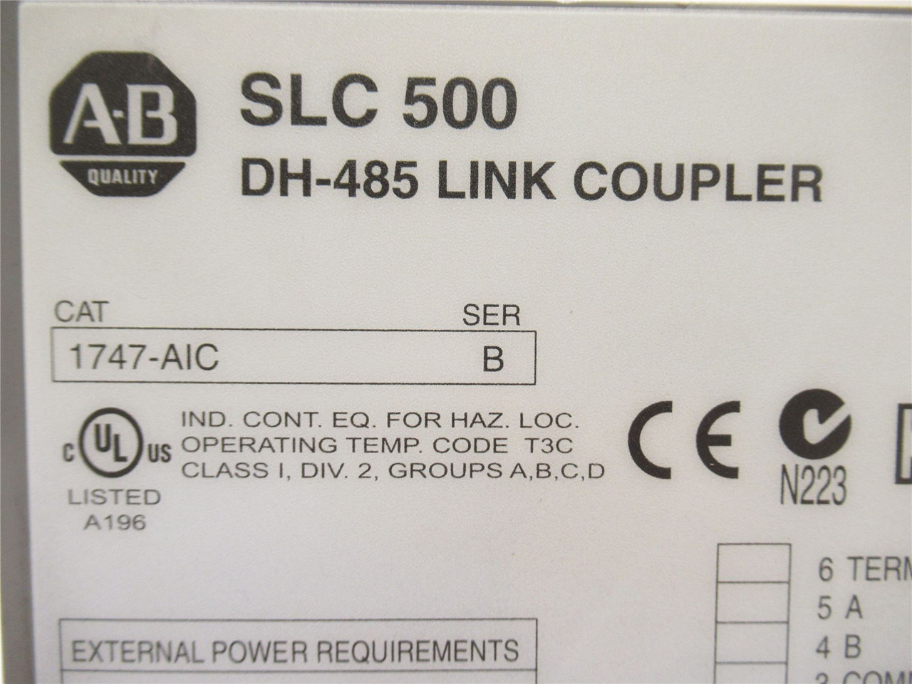 Allen-Bradley 1747-AIC;  Programmable Isolated Link Coupler