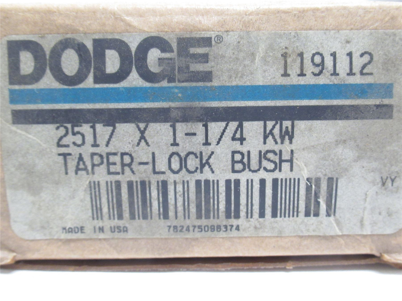 Dodge 2517 x 1-1/4; Taper-Lock Bushing 119112; 1-1/4"ID