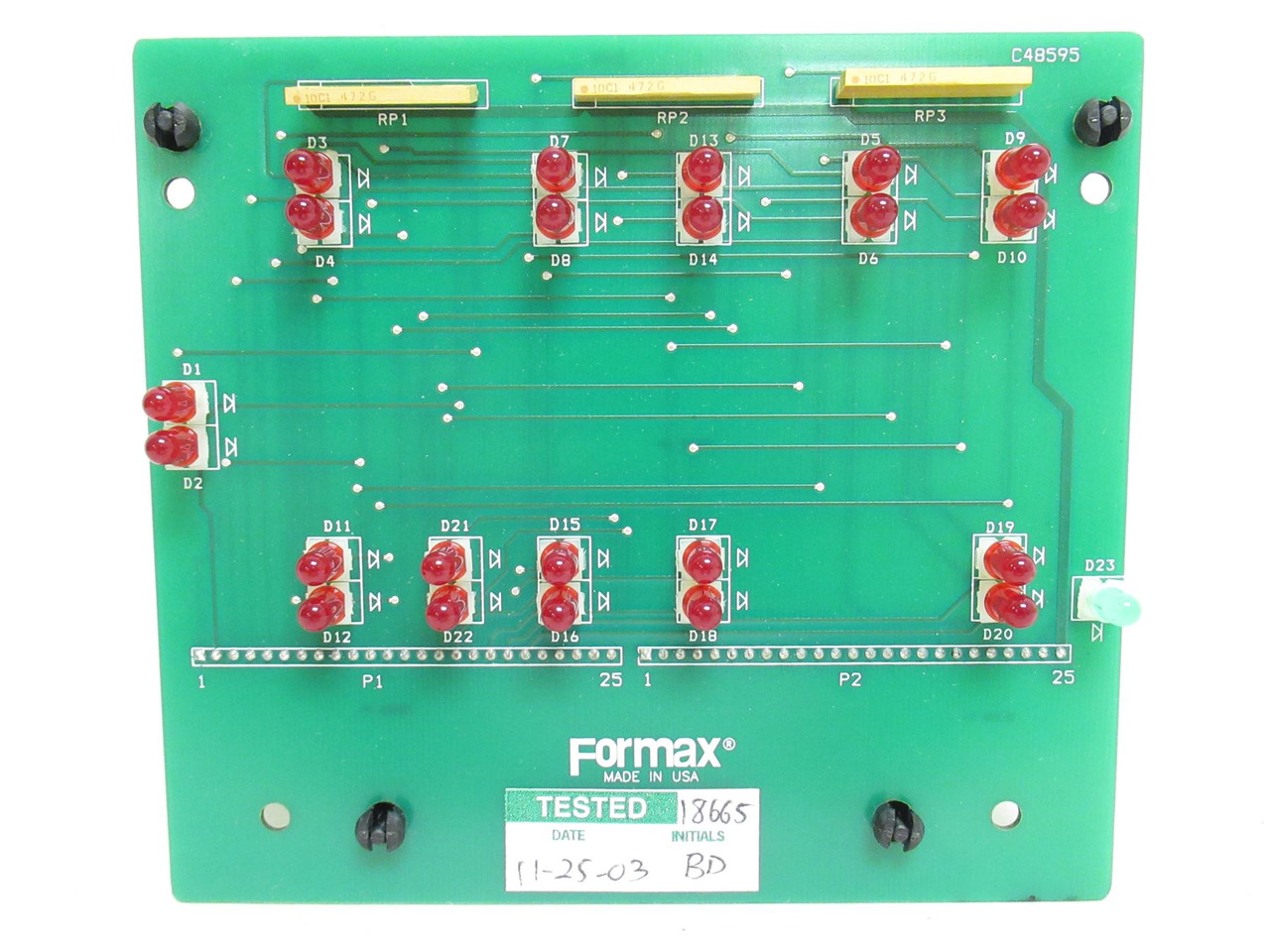 Formax 48595; LED PC Board Assembly