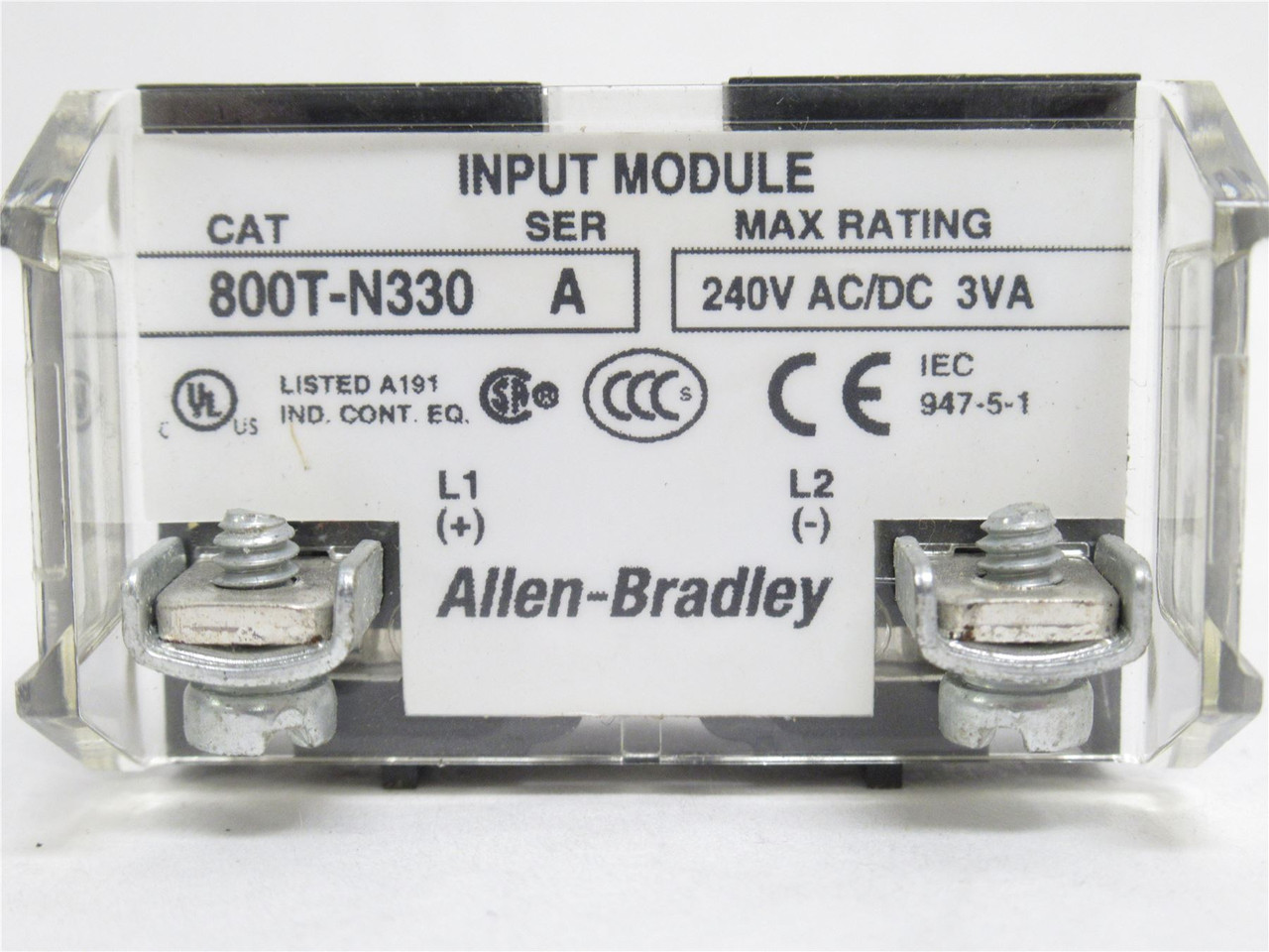 Allen-Bradley 800T-N330; Full Volt Power Module 6-130VAC/DC