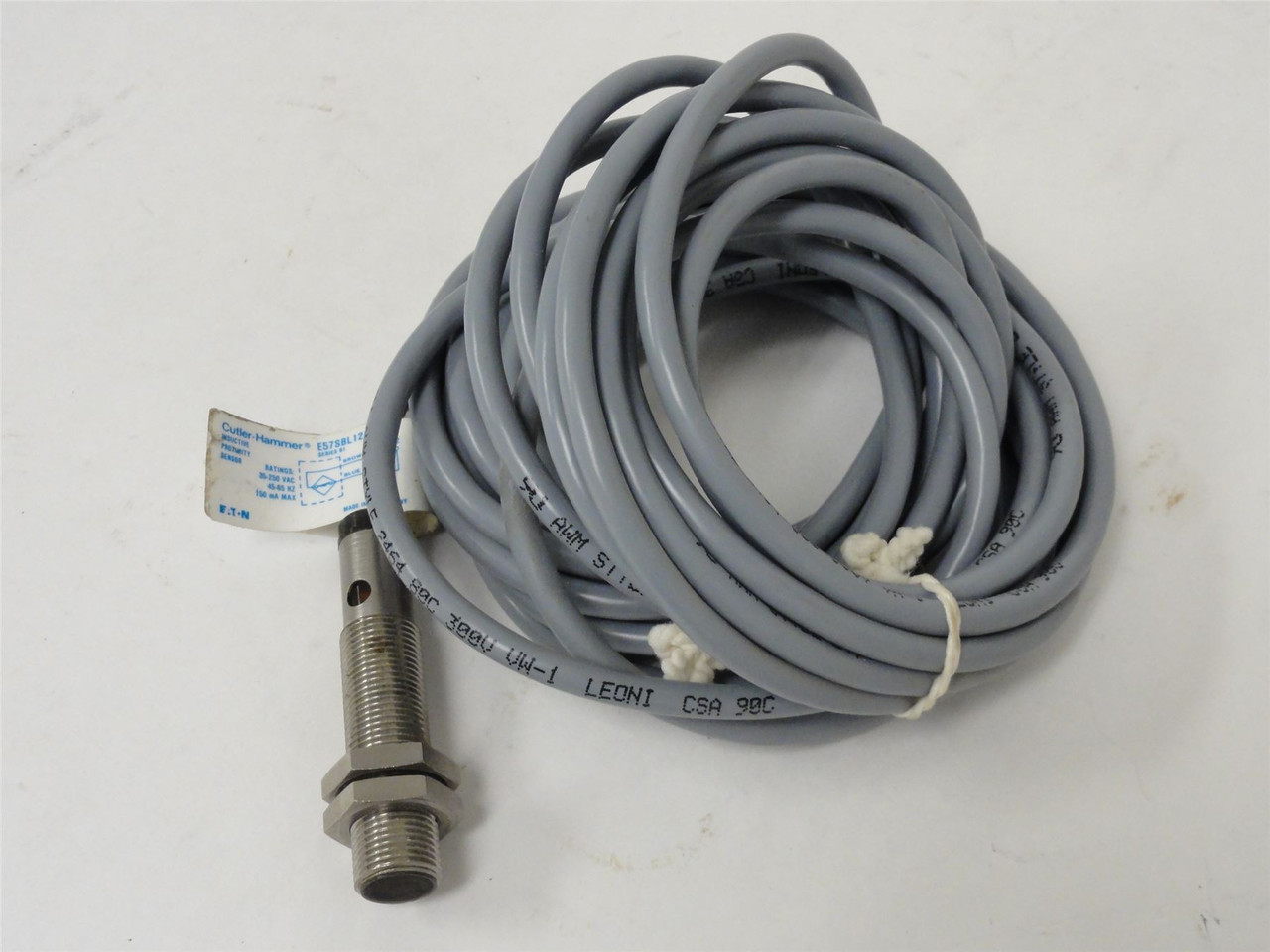 Eaton E57SBL12A2; Proximity Sensor; 2M Cable; NC; 90-250VAC