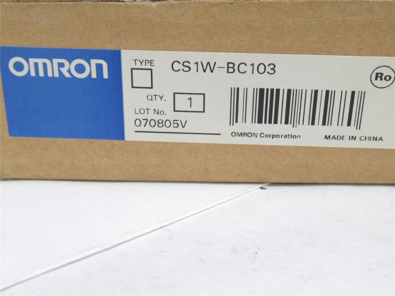 Omron CS1W-BC103; CPU Backplane Base Unit; 10-Slot