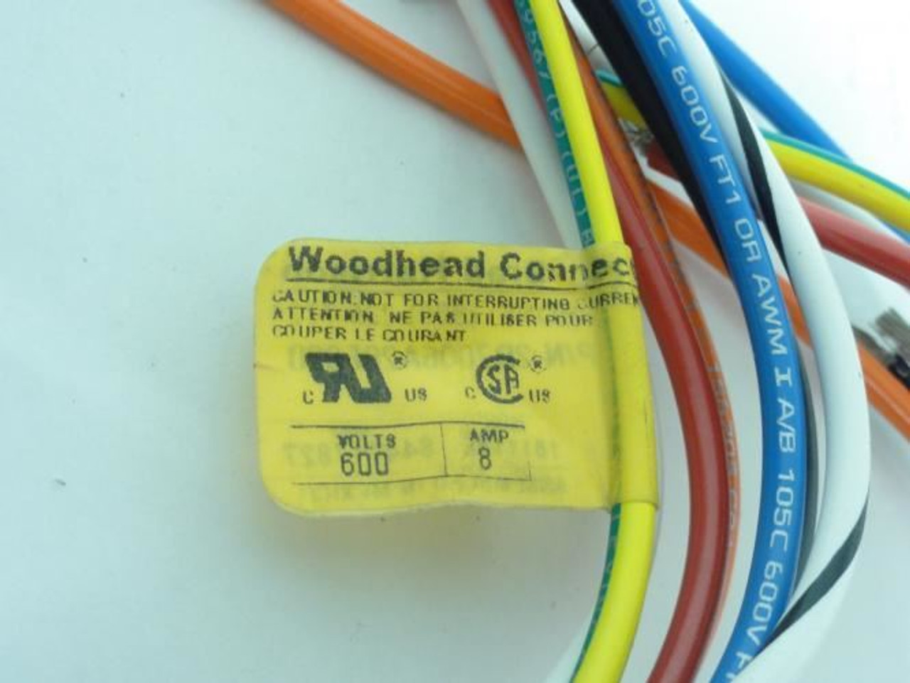 Woodhead 2R7006A20F020; Mini-Change Receptacle; 8A; 600V