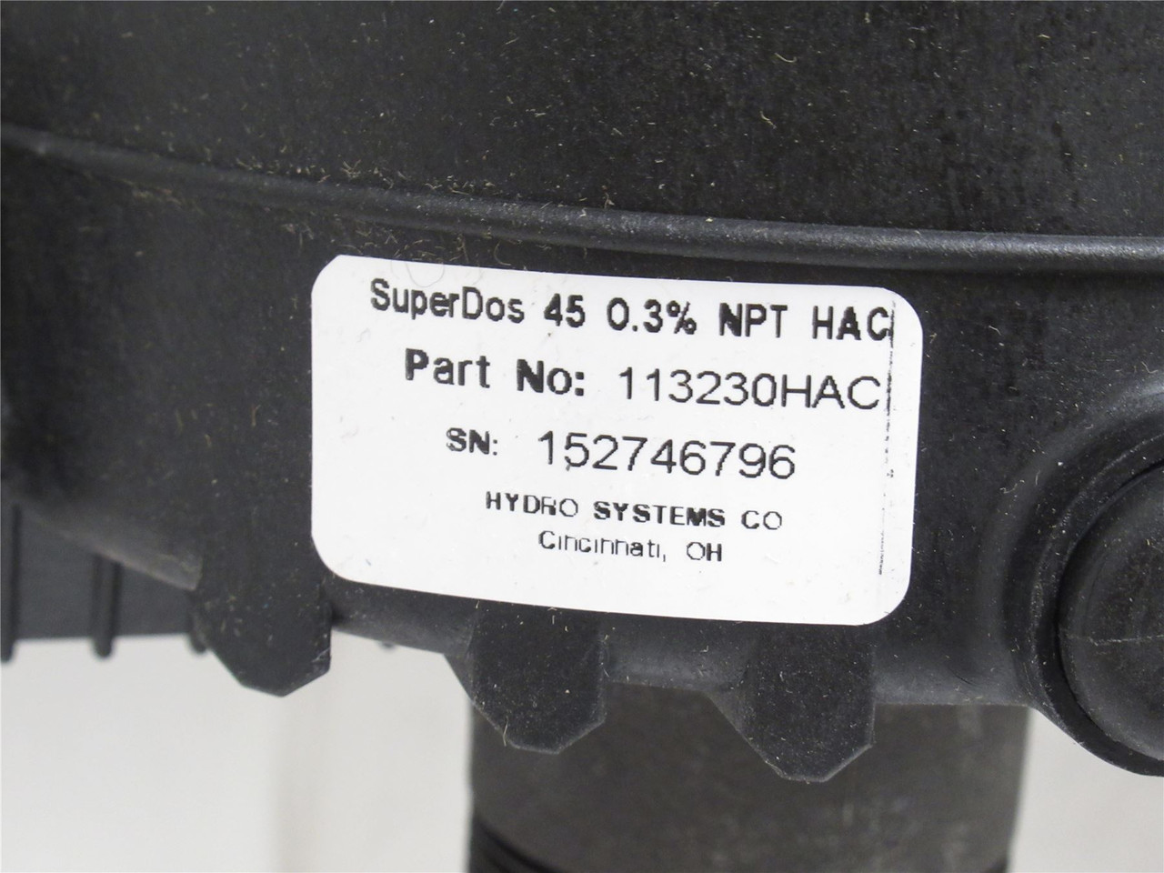 HydroSystems 113230HAC; Chemical Injector; 45GPM; 1-1/4NPT