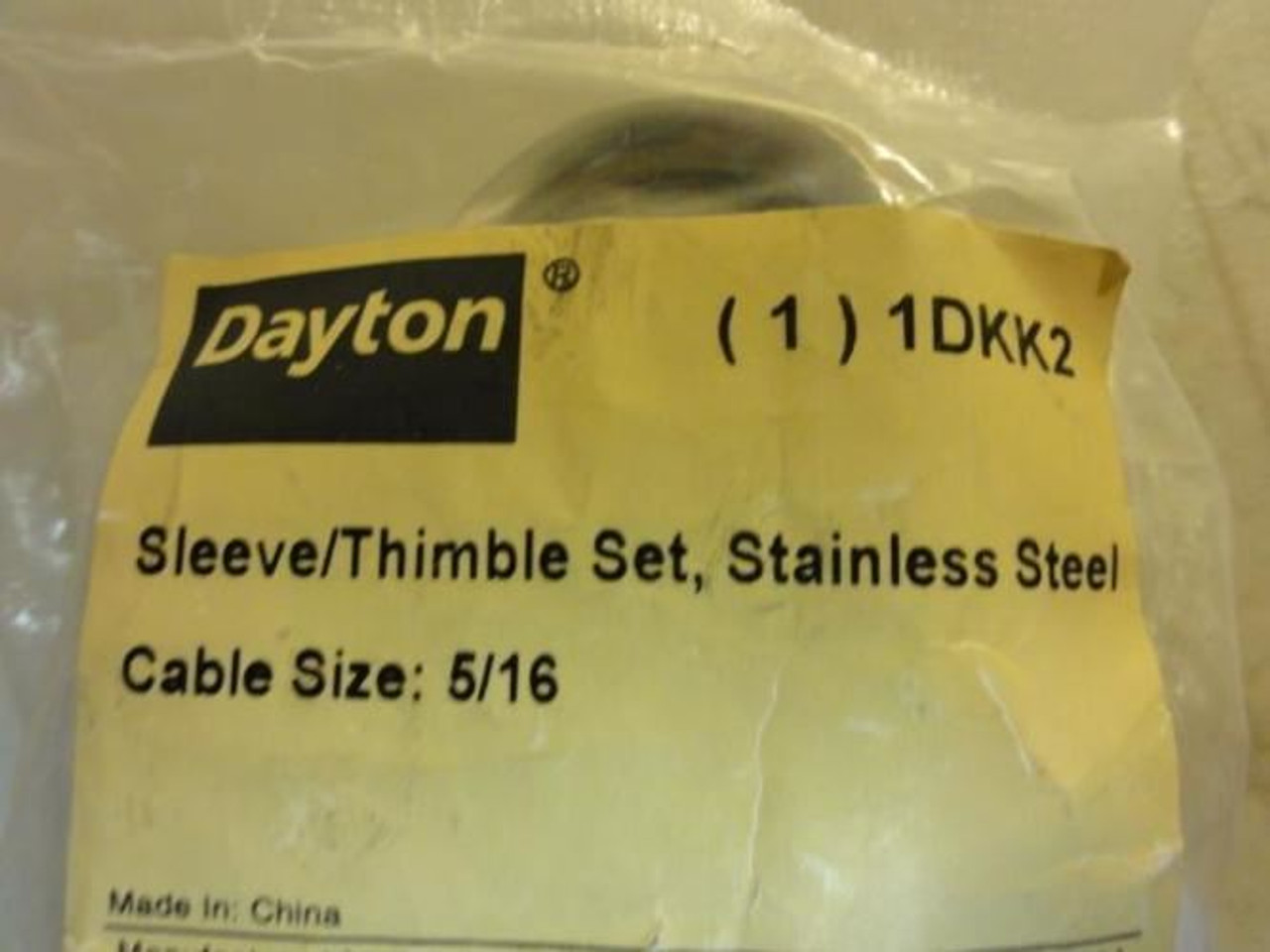 Dayton 1DKK2; Sleeve and Thimble Kit; Stainless Steel