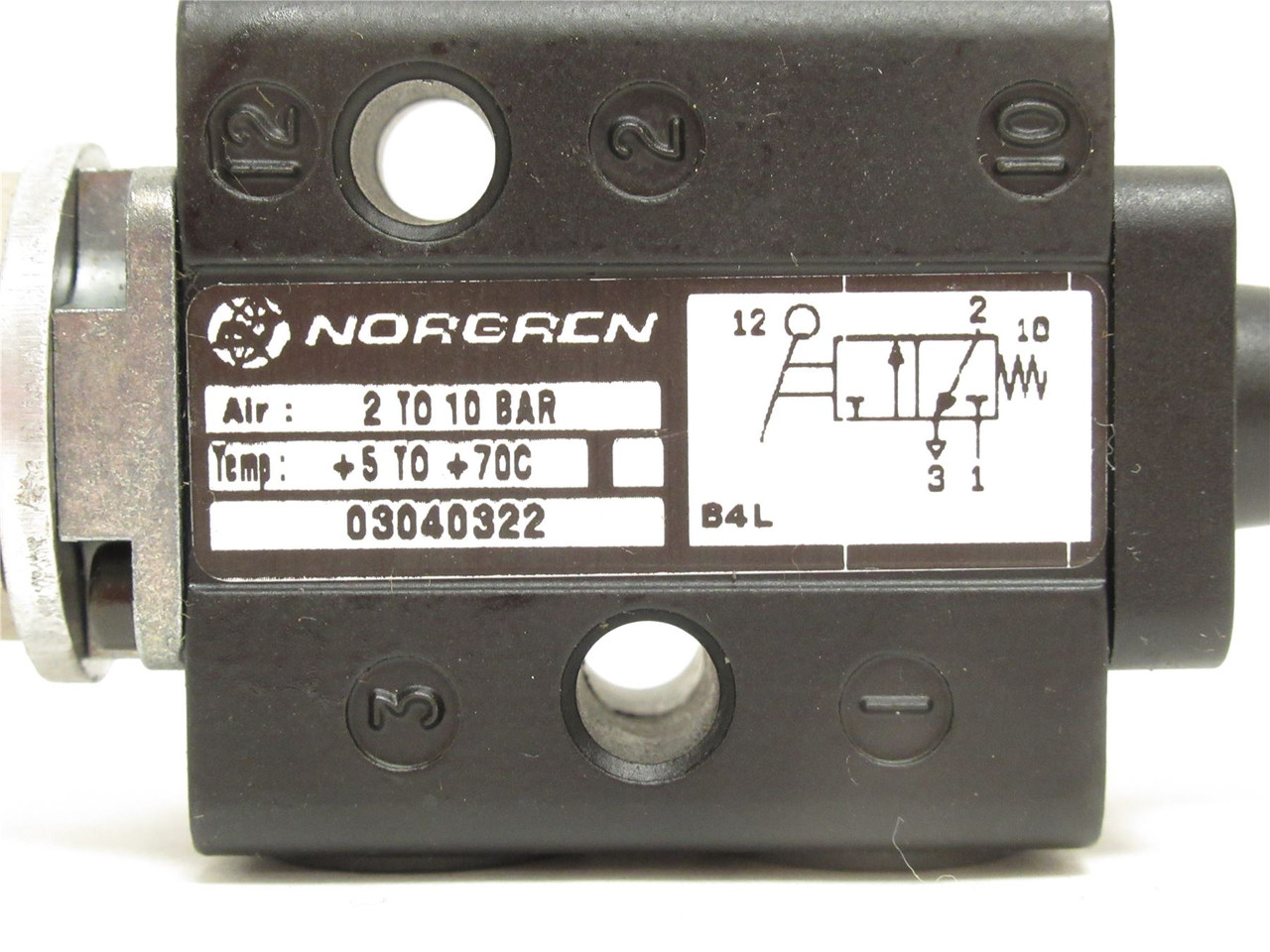 Norgren 3040322; Lever Operated Manual Air Valve 3/2 1/8NPT
