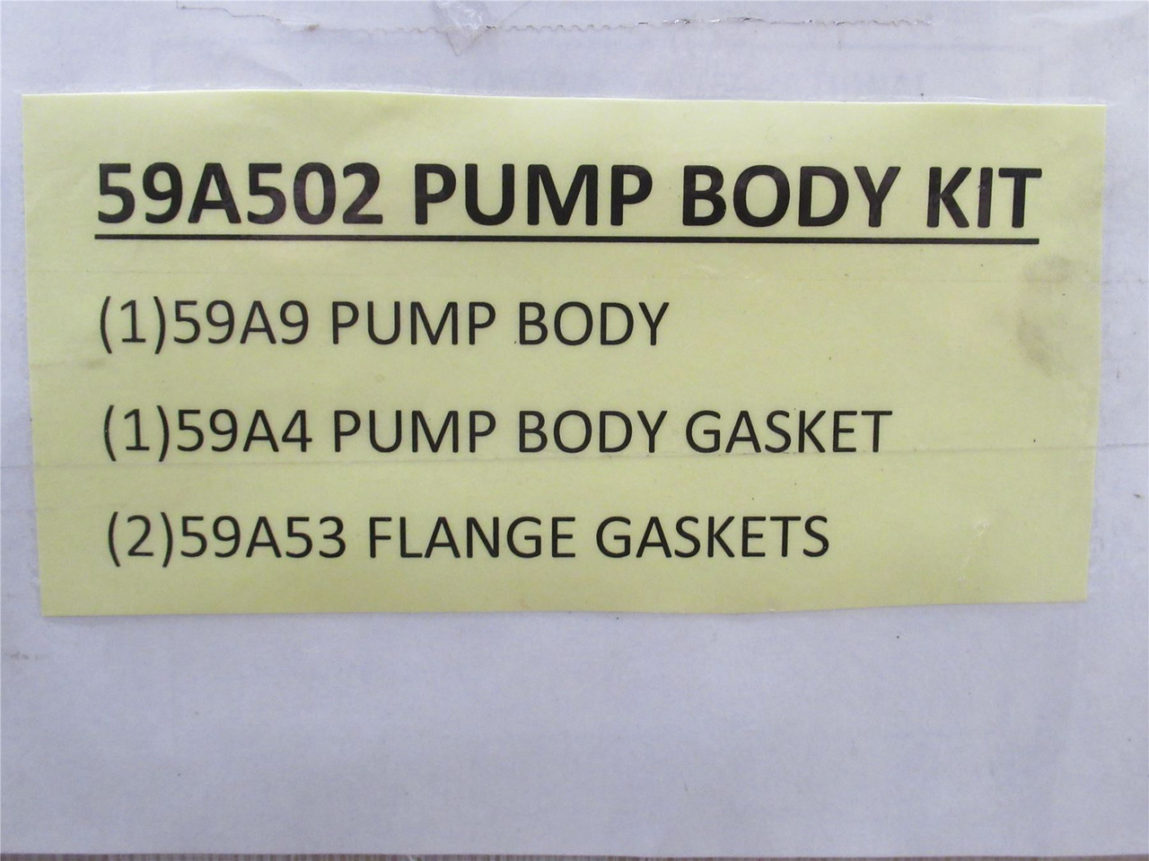 Flowserve 59A502; Pump Body Kit For Scot 09C Inline