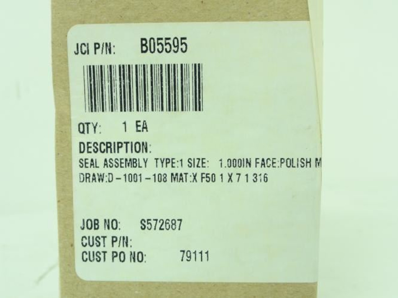 John Crane B05595; Pump Seal Kit; 1"in