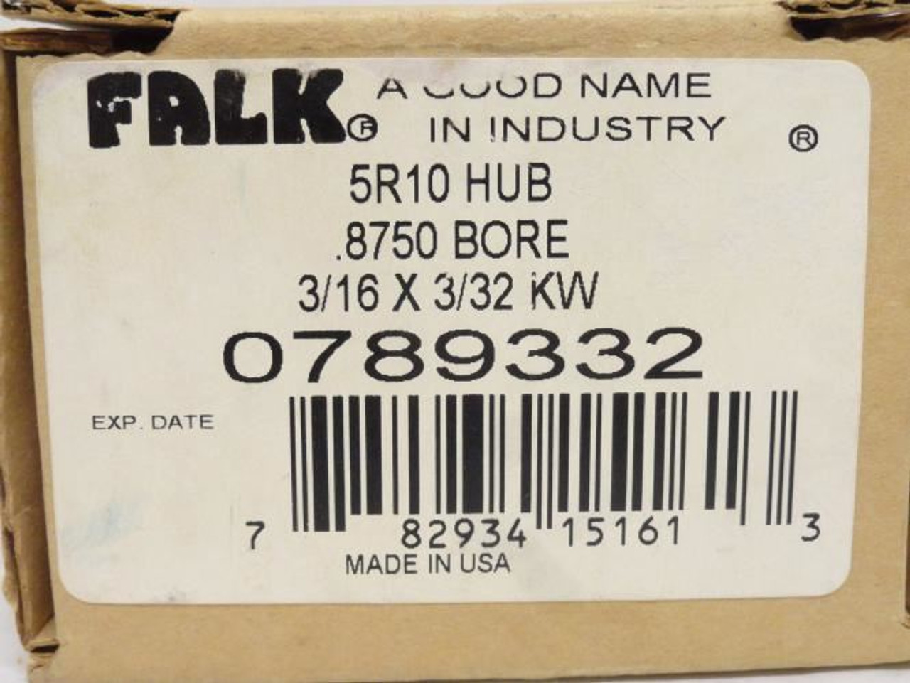 Falk 789332; Coupler Hub 5R10; 7/8"ID x 2-3/8"OD