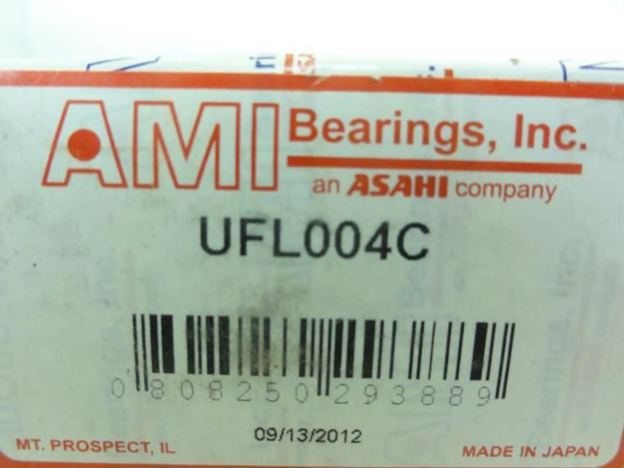 AMI UFL004C; Flange Bearing; 20mm ID