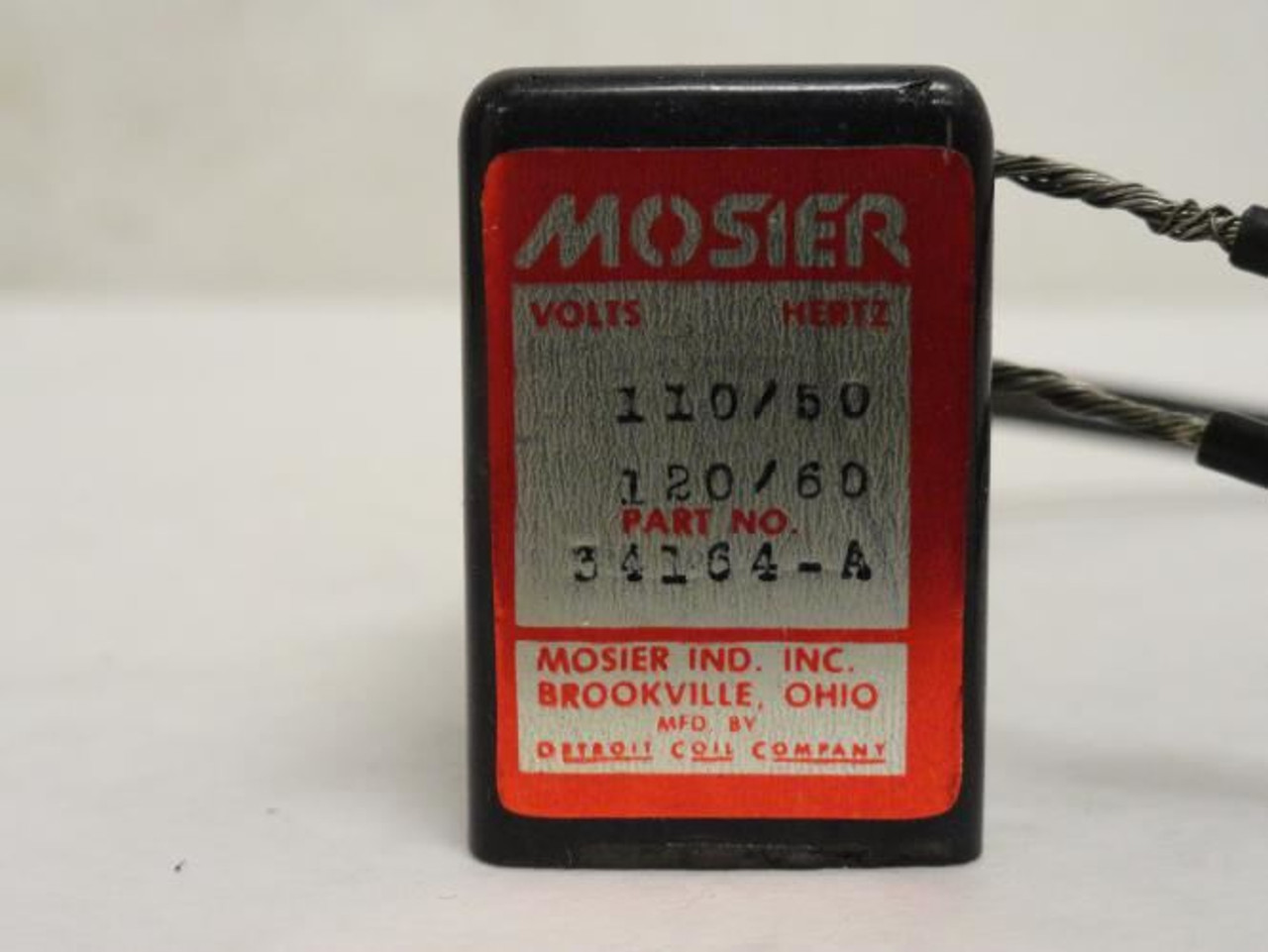 Mosier 34164-A; Solenoid Coil; 110/120V@50/60Hz