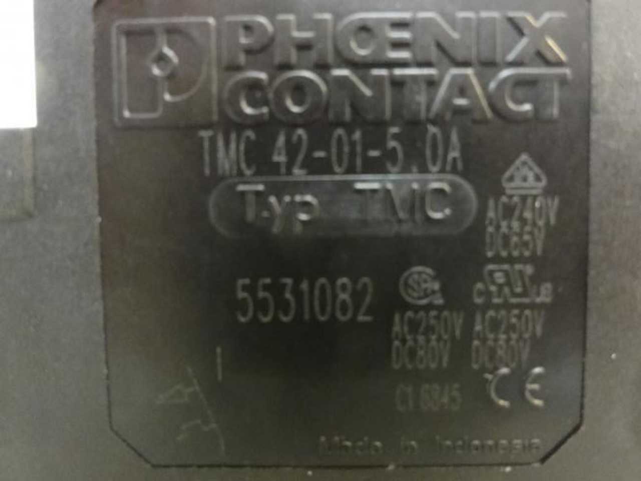 Phoenix Contact 5531082; Circuit Breaker; 5A; 250VAC; 80VDC; 1P
