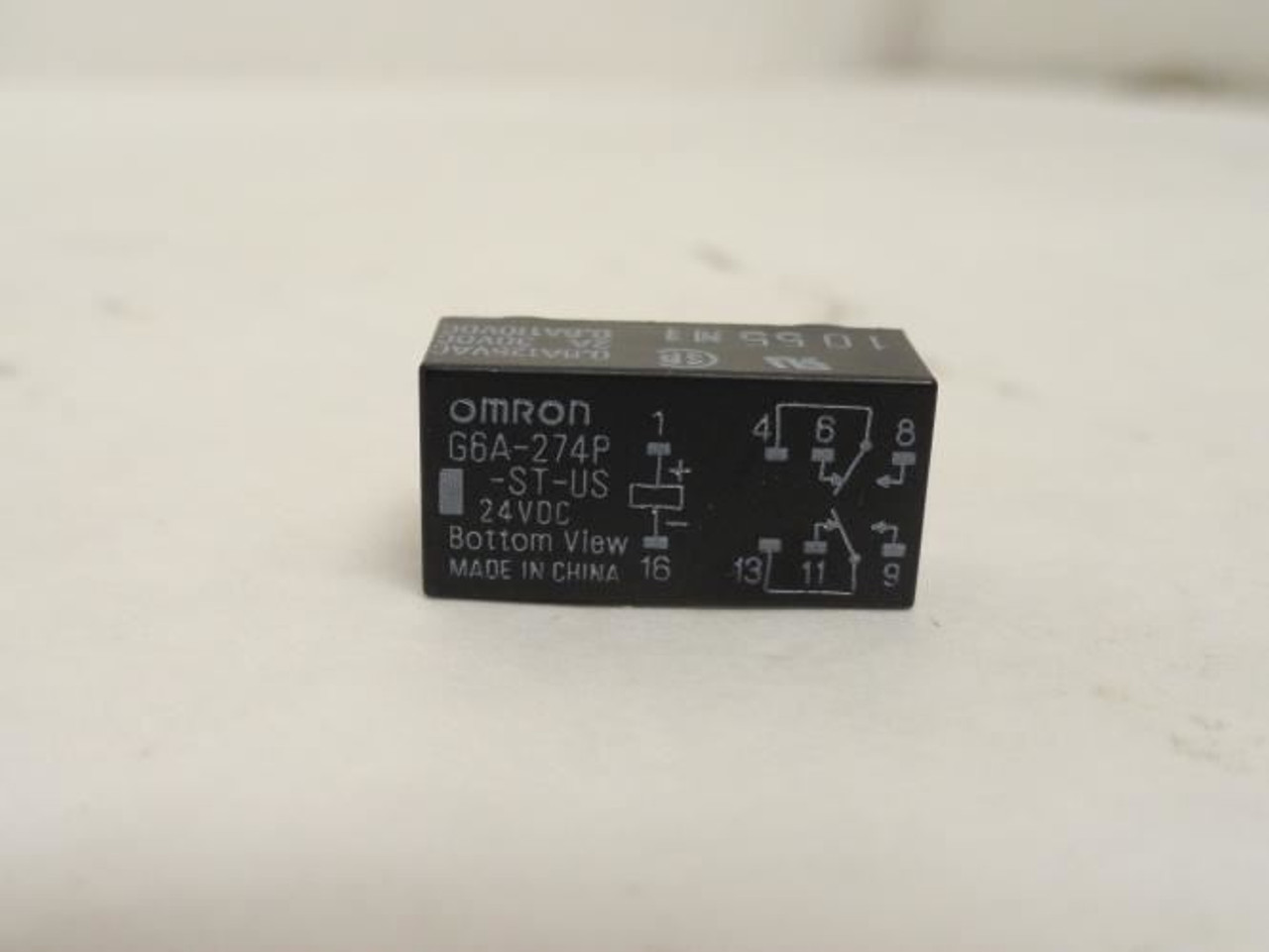 Omron G6A-274P-ST-US; Lot-15 Low Signal Relays; DPDT; 200 mW