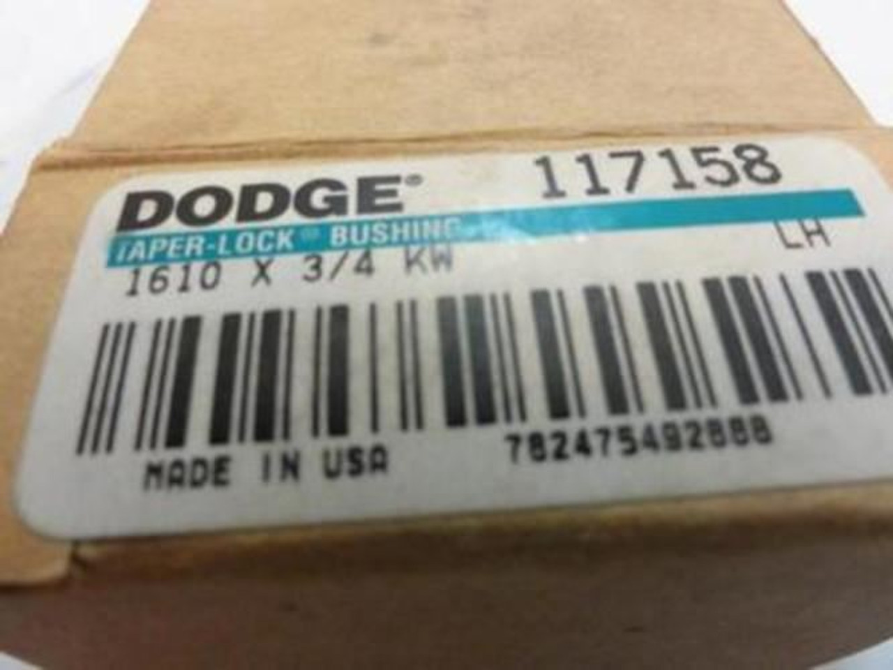 Dodge 117158; Split Taper Bushing; 3/4"ID;