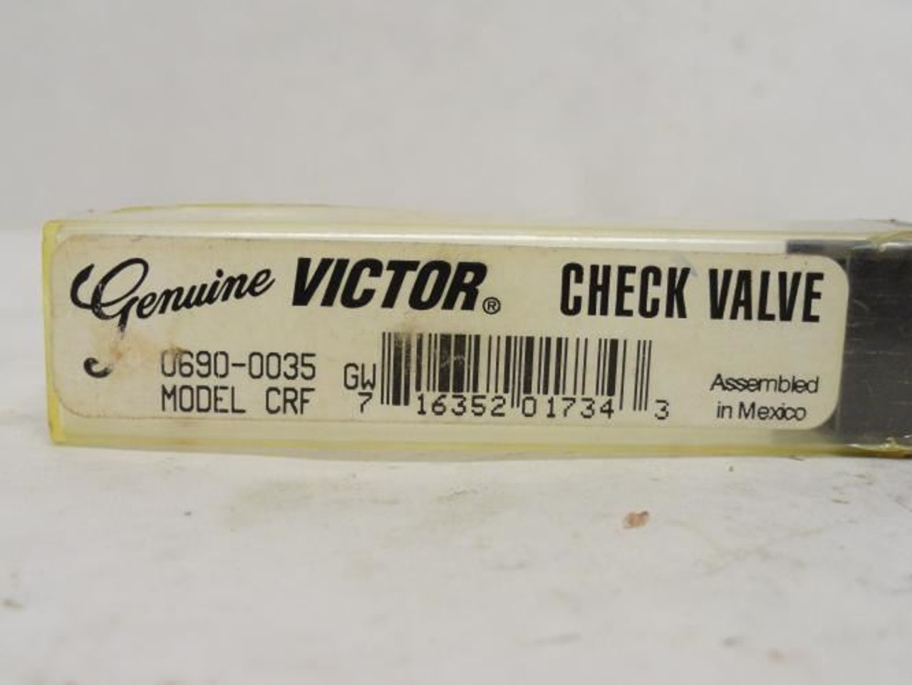 Victor 0690-0035; Check Valve; 200 PSIG