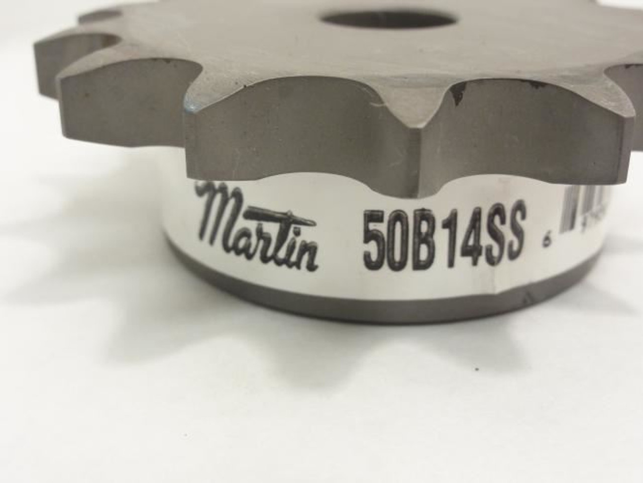 Martin 50B14SS-5/8NK; Sprocket # 50; 14T; 5/8"ID; SS; NO KEYWAY