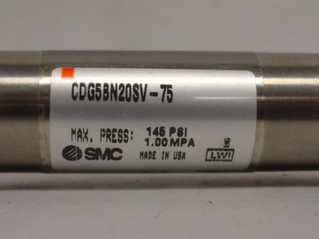 SMC CDG5BN20SV-75; Air Cylinder; SS; 20mm Bore x 75mm Stroke