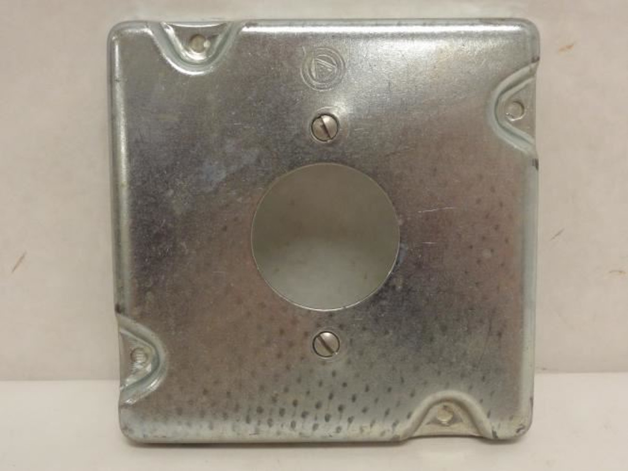 Raco 887; Galvanized Steel Electrical Box Cover; Single Gang