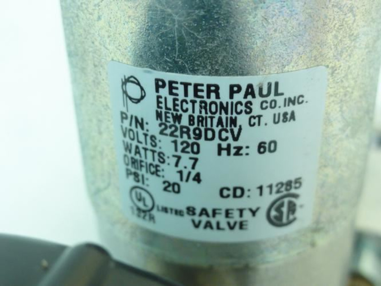 Peter Paul auto-22R9DCV; Automatic Lubrication Solenoid Valve; 120V